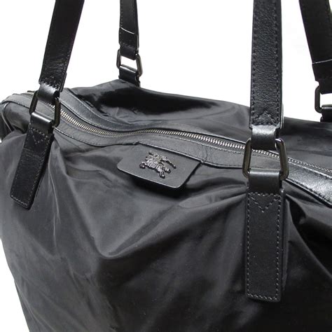 burberry nylon leather bag